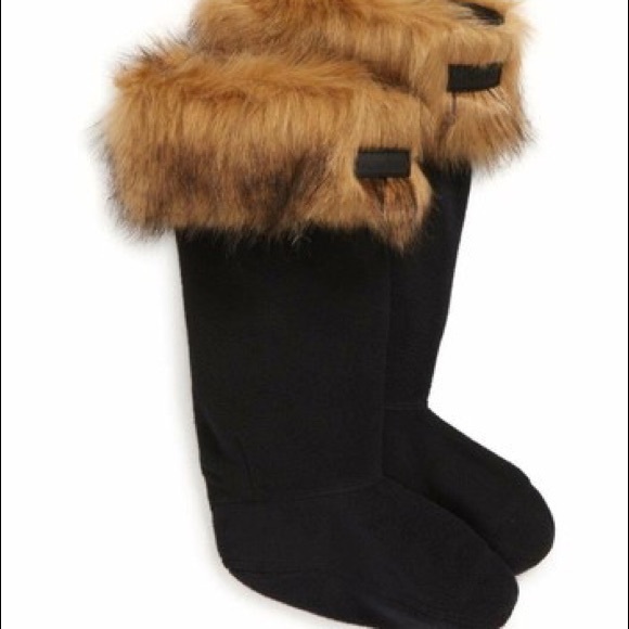 Hunter Accessories - Hunter Original Faux Fur-Trim Boot Socks